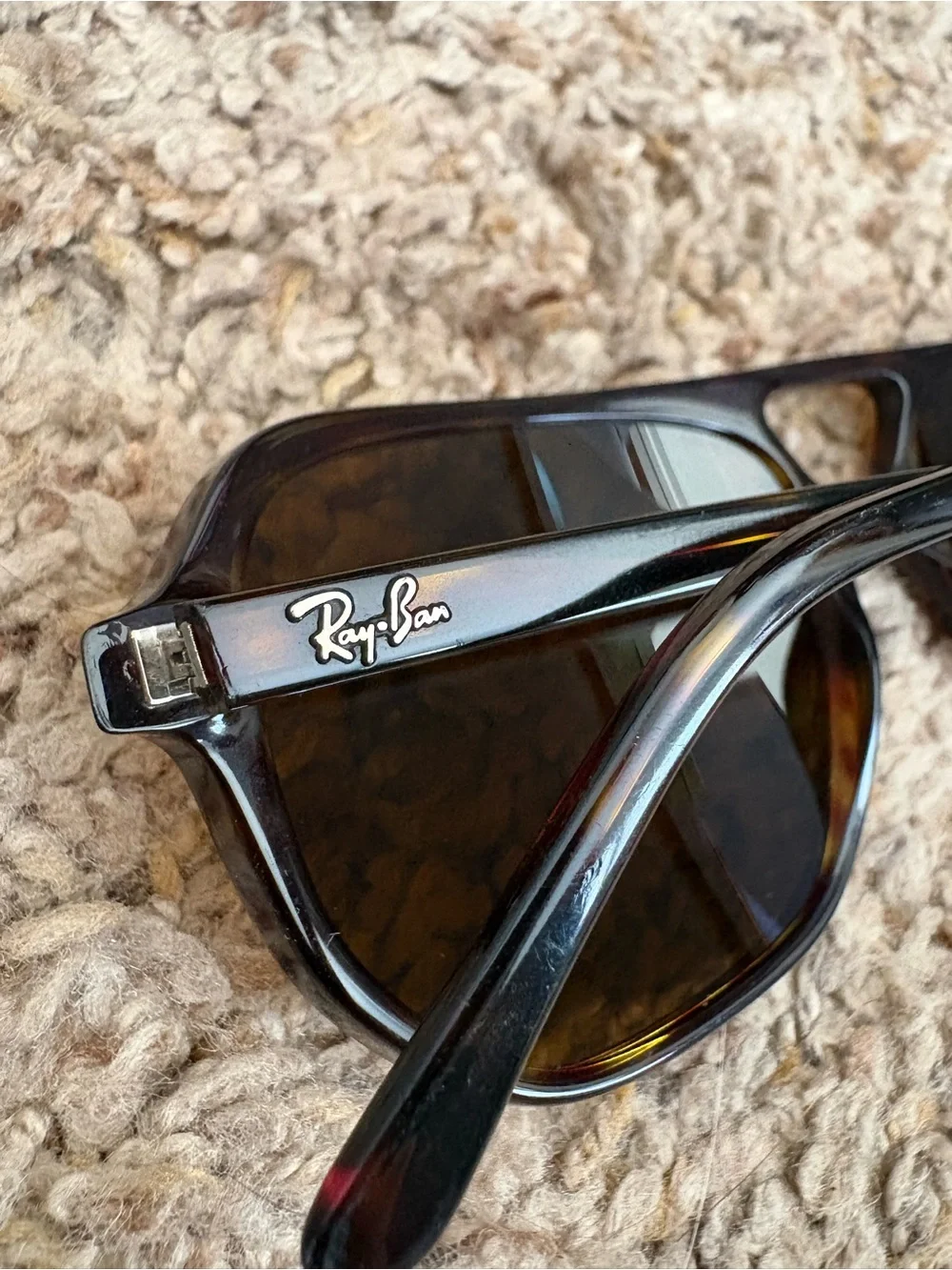 Ray-Ban Men's Tortoiseshell Brown Lens Sunglasses